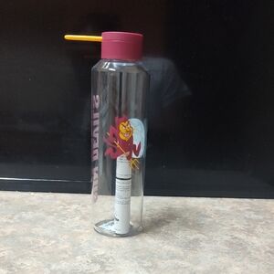 Starbucks water Bottle with Red and Yellow Design
